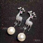 AAA Copy APM Monaco Elk And Pearl Earrings